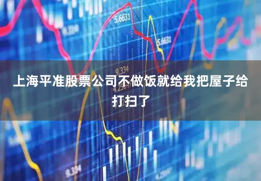 上海平准股票公司不做饭就给我把屋子给打扫了